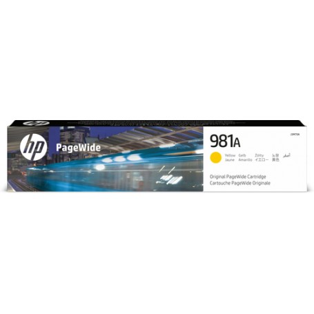 HP 981A Yellow Original PageWide Cartridge cartuccia d'inchiostro 1 pz Resa standard (J3M70A)