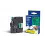 Brother TZ-741 nastro per etichettatrice Nero su verde (TZ741)