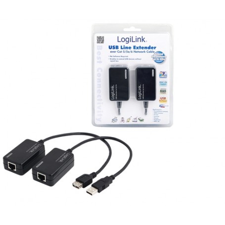 LogiLink Line Extender USB via CAT5/6 scheda di interfaccia e adattatore (UA0021D)