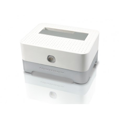 Conceptronic CHDDOCKUSB3 docking station per unità di archiviazione Grigio, Bianco (DDOCKUSB3)