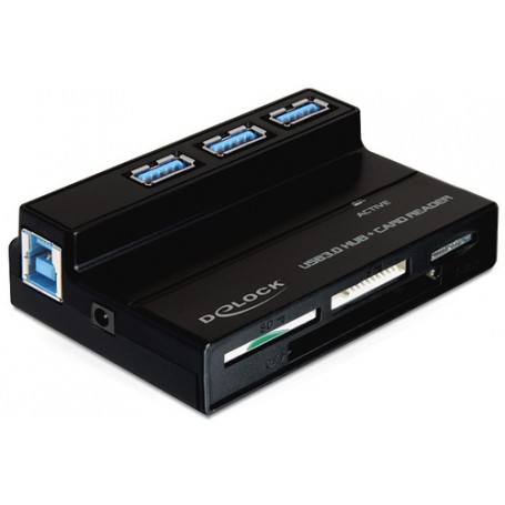 DeLOCK 91721 lettore di schede USB 3.2 Gen 1 (3.1 Gen 1) Nero (91721)
