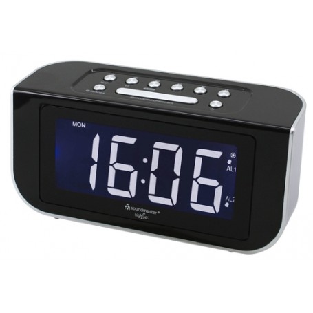 Soundmaster FUR4005 radio Orologio Digitale Nero, Argento (FUR4005)