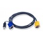 Aten 2L-5203UP cavo per tastiera, video e mouse Nero 3 m (14016633)