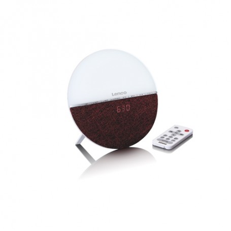 Lenco CRW-4 Orologio Digitale Borgogna, Bianco (CRW-4 Burgundy)