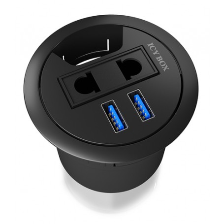 ICY BOX IB-HUB2201 USB 3.2 Gen 1 (3.1 Gen 1) Type-A 5000 Mbit/s Nero (60365)