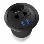 ICY BOX IB-HUB2201 USB 3.2 Gen 1 (3.1 Gen 1) Type-A 5000 Mbit/s Nero (60365)