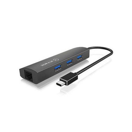 ICY BOX IB-HUB1406-C USB 3.2 Gen 1 (3.1 Gen 1) Type-C 5000 Mbit/s Antracite (60065)