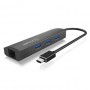 ICY BOX IB-HUB1406-C USB 3.2 Gen 1 (3.1 Gen 1) Type-C 5000 Mbit/s Antracite (60065)