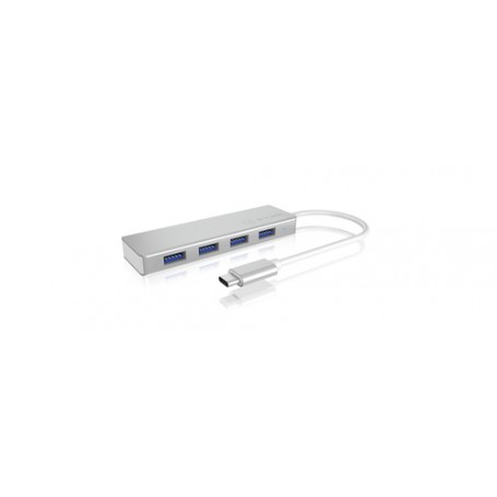 ICY BOX IB-HUB1425-C3 USB 3.2 Gen 1 (3.1 Gen 1) Type-C 5000 Mbit/s Argento (60437)