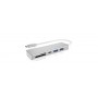 ICY BOX IB-HUB1413-CR USB 3.2 Gen 1 (3.1 Gen 1) Type-C 5000 Mbit/s Argento (60369)