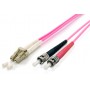Equip 255541 cavo a fibre ottiche 1 m LC ST OM4 Viola (255541)