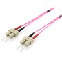 Equip 255523 cavo a fibre ottiche 3 m SC OM4 Viola (255523)