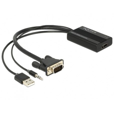 DeLOCK 62597 cavo e adattatore video 0,25 m HDMI tipo A (Standard) Nero (62597)