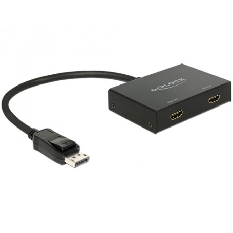 DeLOCK 87666 ripartitore video DisplayPort 2x HDMI (87666)