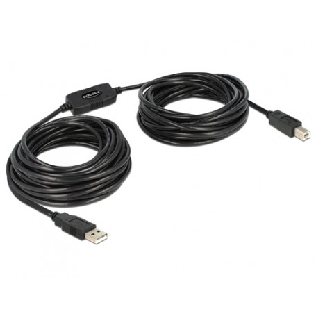 DeLOCK 11m, USB2.0-A - USB2.0-B cavo USB USB A USB B Nero (82915)