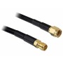 DeLOCK 2m RP-SMA cavo coassiale CFD200 Nero (88430)