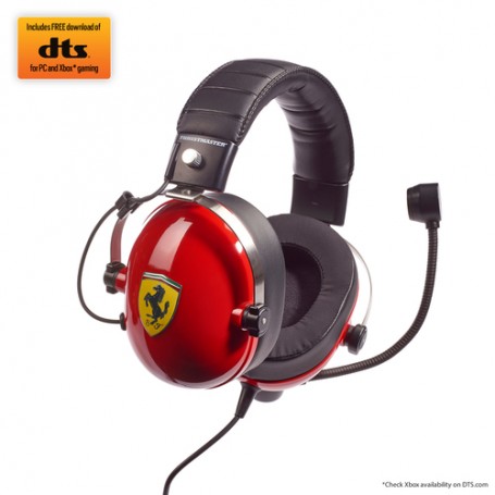 Thrustmaster T.Racing Cuffia Padiglione auricolare Connettore 3.5 mm Nero, Rosso, Acciaio inossidabile, Giallo (4060197)