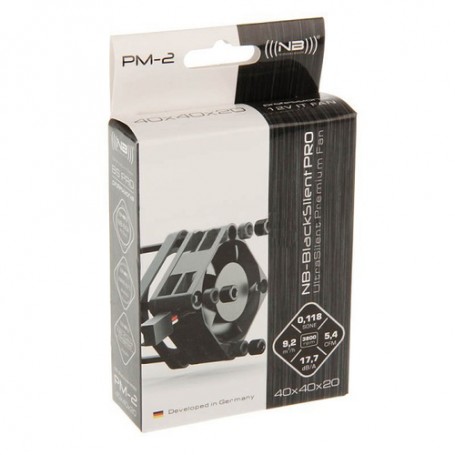 Noiseblocker BlackSilentPro PM-2 Case per computer Ventilatore 4 cm Nero (ITR-PM-2)