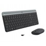 Logitech Slim Wireless Combo MK470 tastiera RF Wireless AZERTY Francese Grafite (920-009190)
