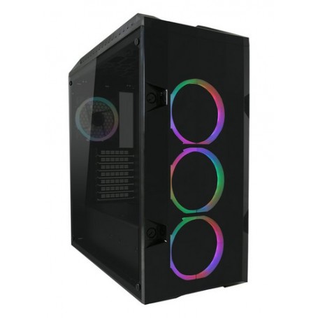 LC-Power 998B Midi Tower Nero, Trasparente (LC-998B-ON)