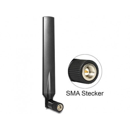 DeLOCK 88451 antenna di rete Antenna omnidirezionale RP-SMA 5 dBi (88451)