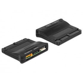 DeLOCK 62438 adattatore per inversione del genere dei cavi IDE 40p 2xSATA 7p Nero (62438)