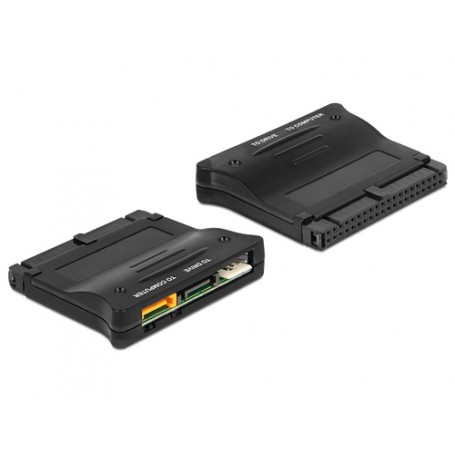 DeLOCK 62438 adattatore per inversione del genere dei cavi IDE 40p 2xSATA 7p Nero (62438)