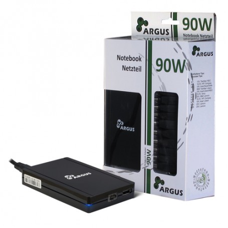 Inter-Tech Argus USN90-UCB adattatore e invertitore Universale 90 W Nero (88882137)