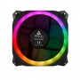 Antec Prizm 120 ARGB 5+C Case per computer Ventilatore 12 cm Nero, Bianco (0-761345-77512-0)