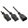 InLine 16657L cavo di alimentazione Accoppiatore C14 2 x Attacco C13 (16657L)