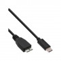 InLine USB 3.1 Typ C/Micro-B, 1.5m cavo USB USB 3.2 Gen 2 (3.1 Gen 2) USB C Micro-USB B Nero (35724)