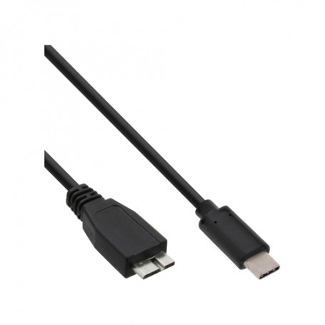 InLine 2m, USB 3.1-C/USB 3.1 Micro-B cavo USB USB 3.2 Gen 2 (3.1 Gen 2) USB C Micro-USB B Nero (35722)