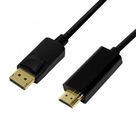 LogiLink CV0127 cavo e adattatore video 2 m DisplayPort HDMI tipo A (Standard) Nero (CV0127)