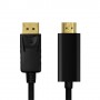 LogiLink CV0127 cavo e adattatore video 2 m DisplayPort HDMI tipo A (Standard) Nero (CV0127)