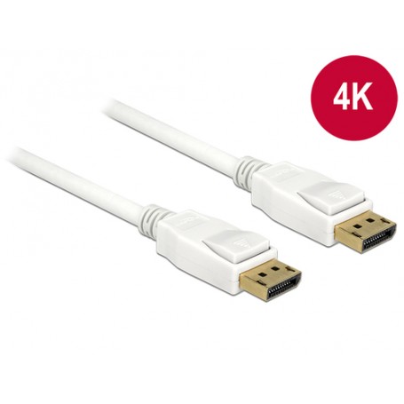 DeLOCK 5m, 2xDisplayPort DisplayPort Bianco (84879)