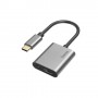 Hama 00200304 adattatore per inversione del genere dei cavi USB Type-C 3.5 mm/USB Type-C Grigio (00200304)