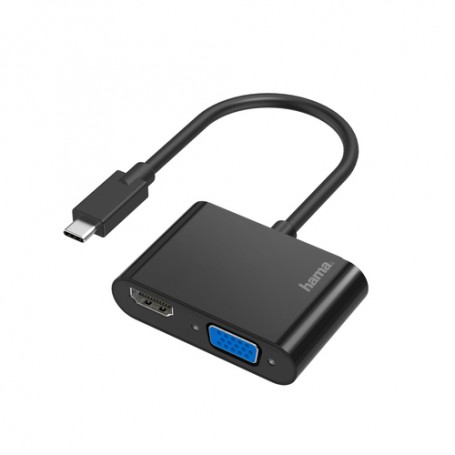 Hama 00200313 cavo e adattatore video USB tipo-C HDMI + VGA (D-Sub) Nero (00200313)