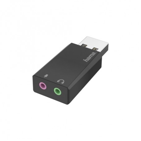 Hama 00200323 adattatore per inversione del genere dei cavi USB 2x3.5 mm Nero (00200323)