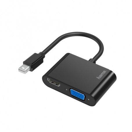 Hama 00200330 cavo e adattatore video Mini DisplayPort HDMI + VGA (D-Sub) Nero (00200330)