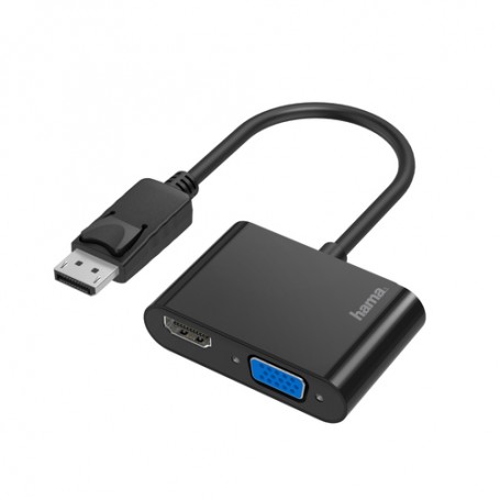 Hama 00200334 cavo e adattatore video DisplayPort HDMI + VGA (D-Sub) Nero (00200334)