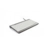 BakkerElkhuizen UltraBoard 950 tastiera USB QWERTZ Tedesco Argento, Bianco (BNEU950DE)