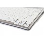 BakkerElkhuizen UltraBoard 950 tastiera USB QWERTZ Tedesco Argento, Bianco (BNEU950DE)