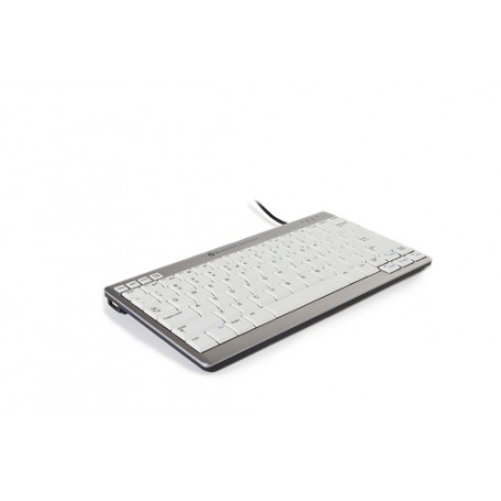 BakkerElkhuizen UltraBoard 950 tastiera USB QWERTY US International Argento, Bianco (BNEU950US)