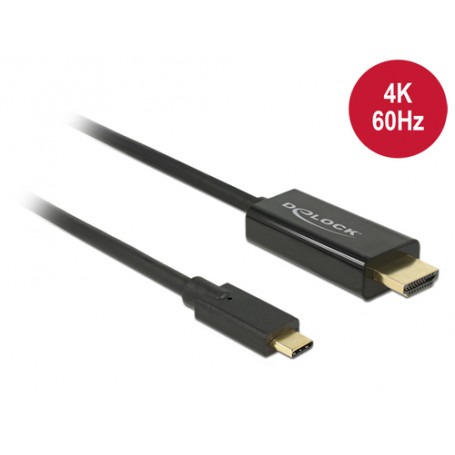 DeLOCK 85290 cavo e adattatore video 1 m USB tipo-C HDMI Nero (85290)