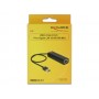 DeLOCK 62653 hub di interfaccia 5000 Mbit/s Nero (62653)