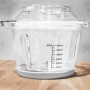 Gastroback Design Mini Chopper Plus tritaverdure elettrico 0,6 L 400 W Acciaio inossidabile, Trasparente (40961)
