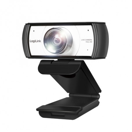 LogiLink UA0377 webcam 2 MP 1920 x 1080 Pixel USB 2.0 Nero, Argento (UA0377)
