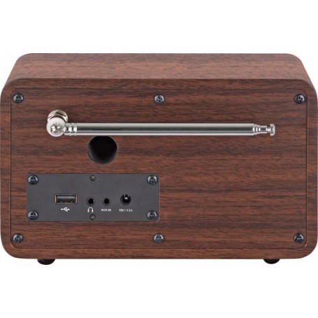 Telestar TEL DIRA M14I (HOLZ) Portatile Digitale Nero, Legno (20-100-01)