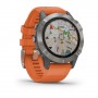 Garmin fēnix 6 Sapphire 3,3 cm (1.3") Arancione, Titanio GPS (satellitare) (010-02158-14)