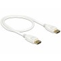DeLOCK 85507 cavo DisplayPort 0,5 m Bianco (85507)